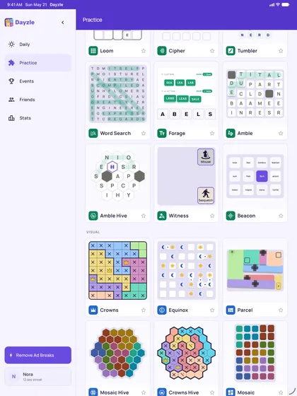 iPad: the Practice library