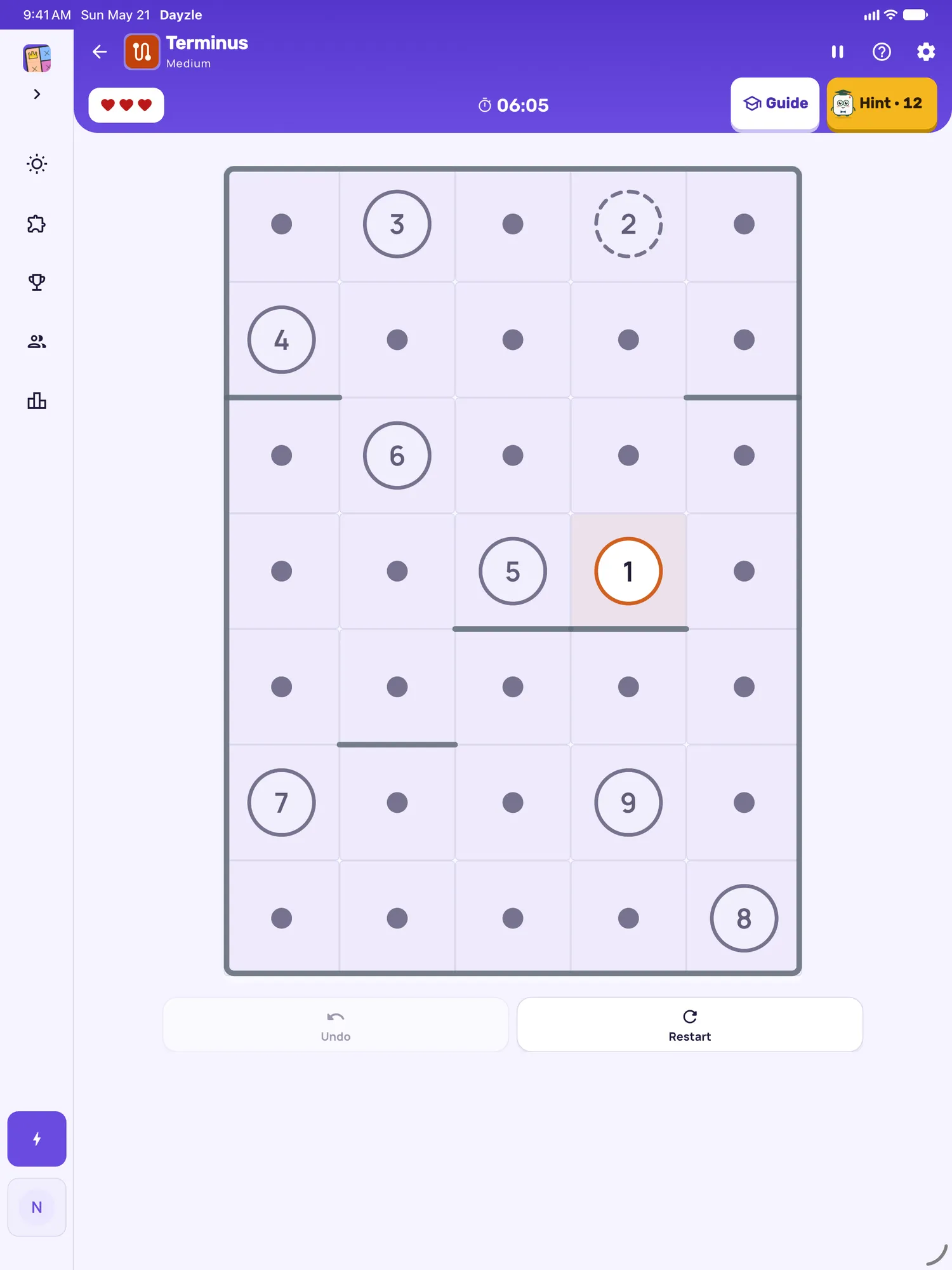 Terminus on iPad: a board in progress