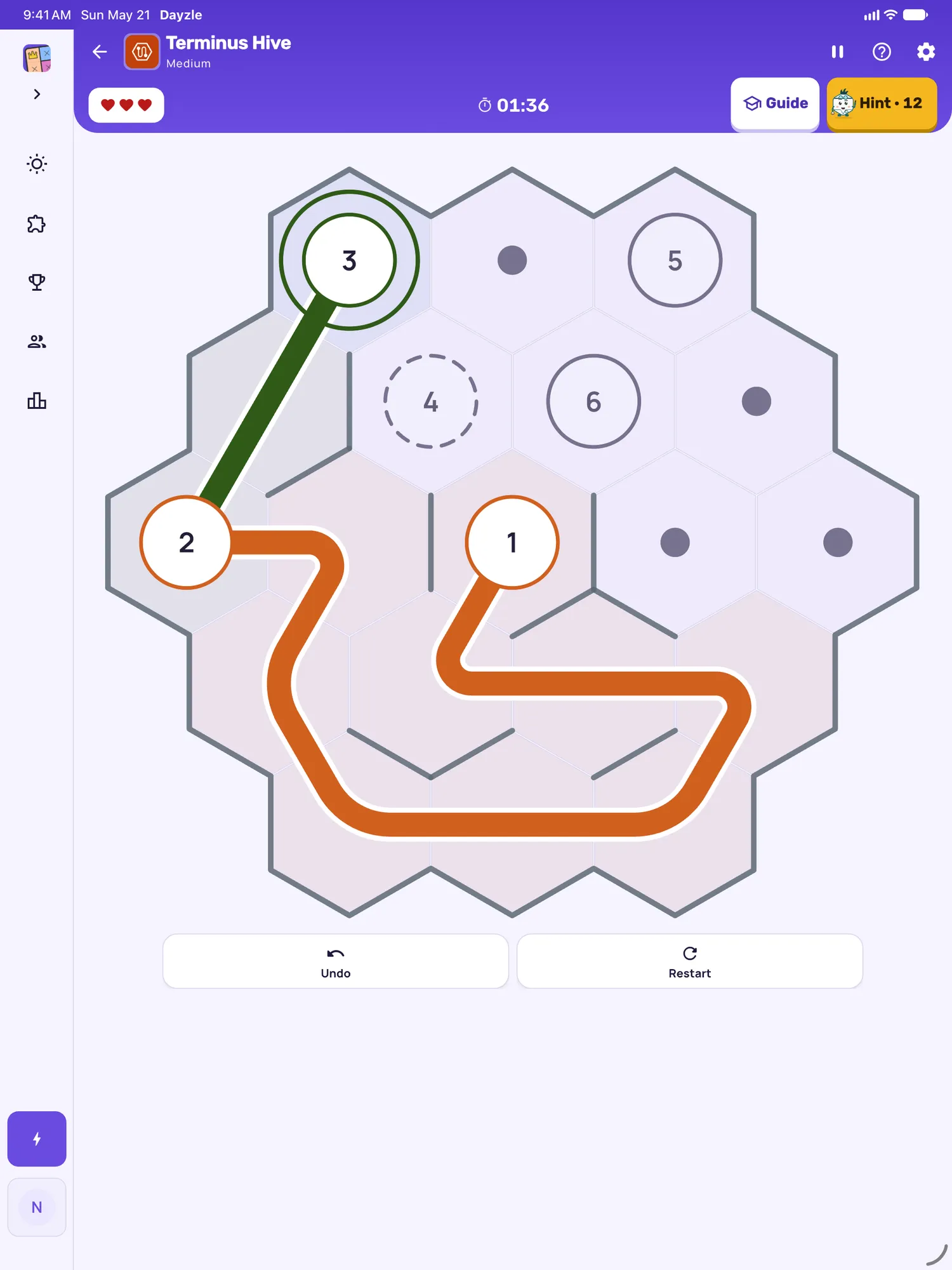 Terminus Hive on iPad: a board in progress