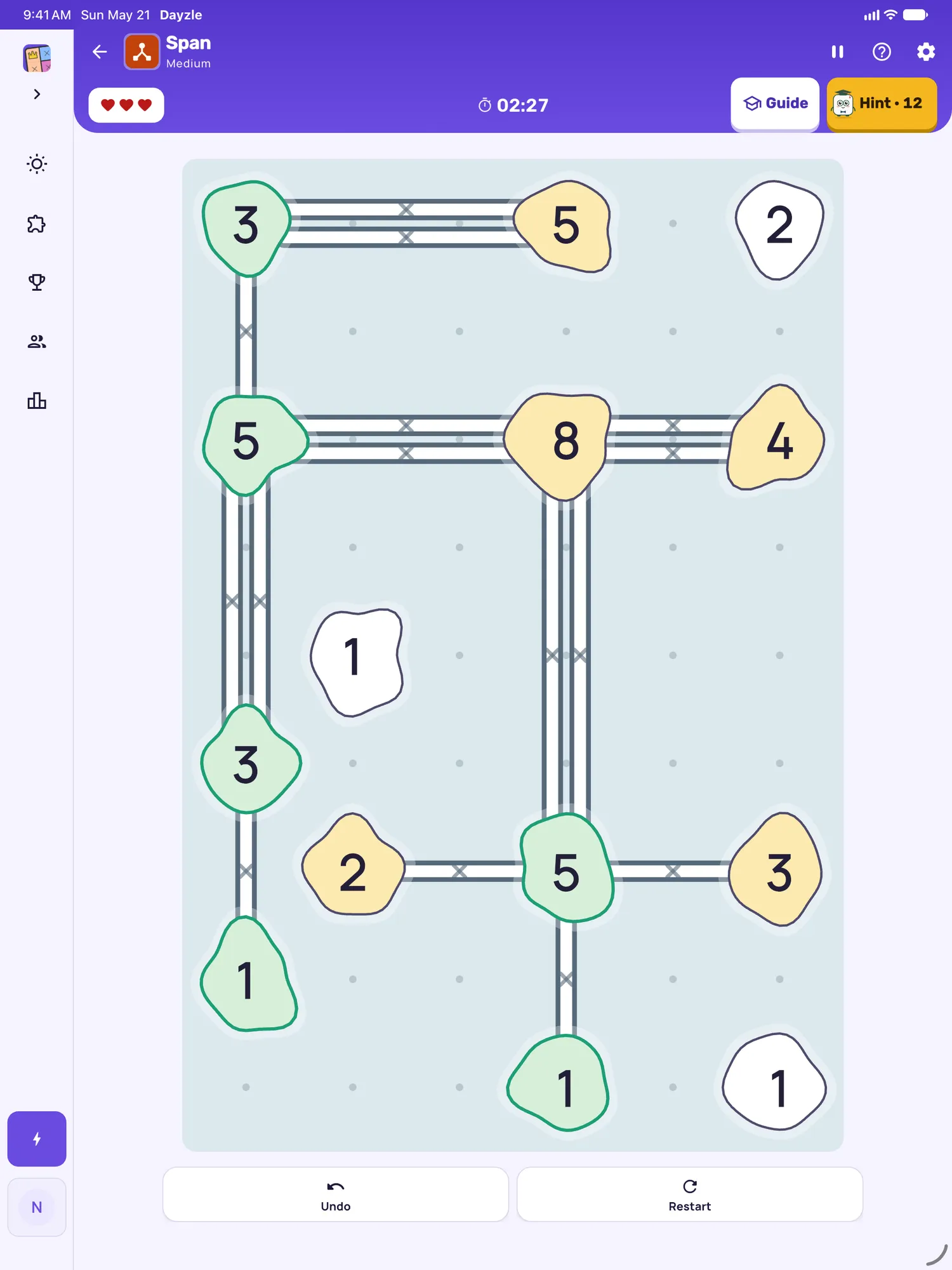 Span on iPad: a board in progress